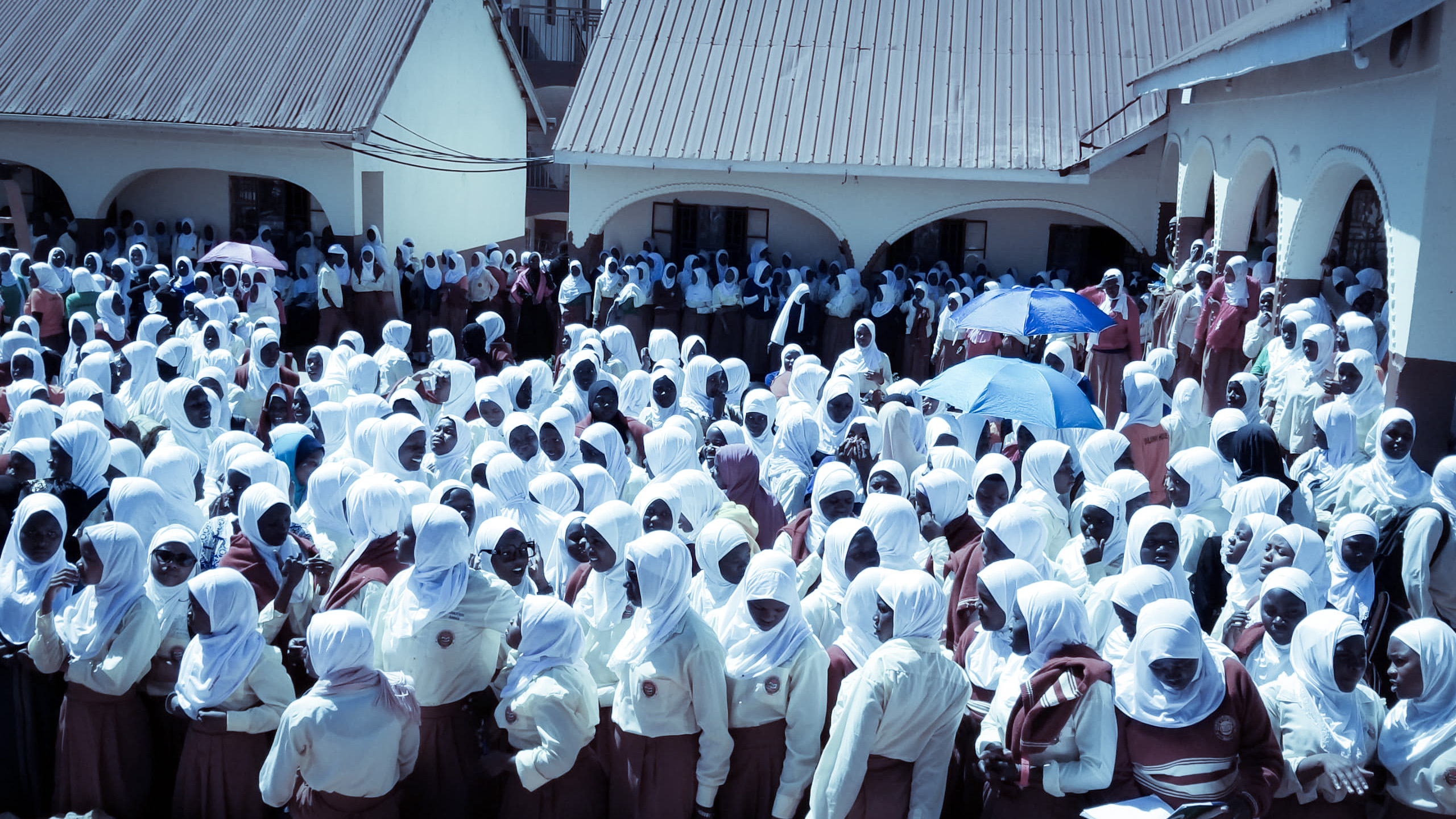 Students at Ibun Masood High School